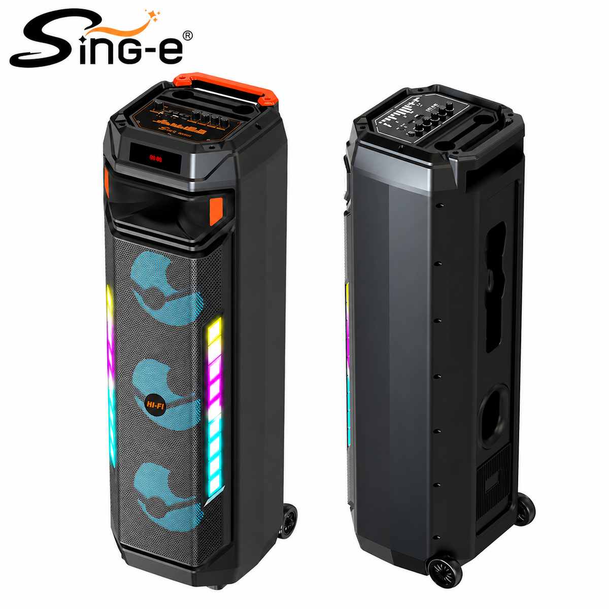 Boxă Portabilă Karaoke Sing-e ZQS8317, Bluetooth, 3 Difuzoare 8