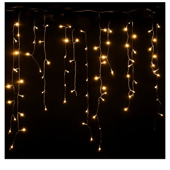 Ghirlandă luminoasă Crăciun 12 metri AT PERFORMANCE® – 300 LED-uri alb rece, decor interior/exterior