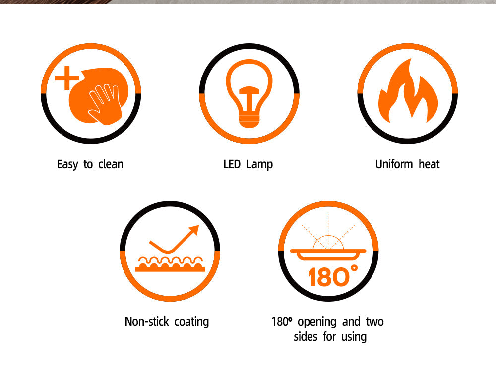 Aparat Mini Waffe HALEY®, 800W, Plăci Antiaderente, Indicator Luminos, Design Compact, Roșu