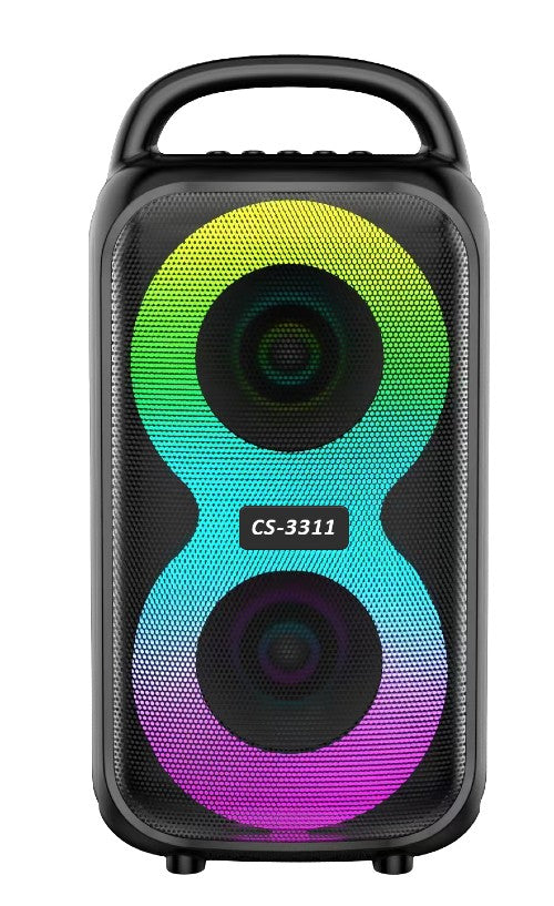 Boxa Portabila AT PERFORMANCE®, cu USB, Bluetooth, Lumini Led RGB, 6W, TF, Radio FM, Acumulator 3.7v Inclus