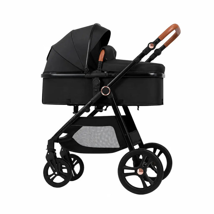 Carucior Pentru Bebelusi, At Performance, Pliabil, Usor, cu Sezut reversibil, Functie Sport, 0-36 luni, Negru