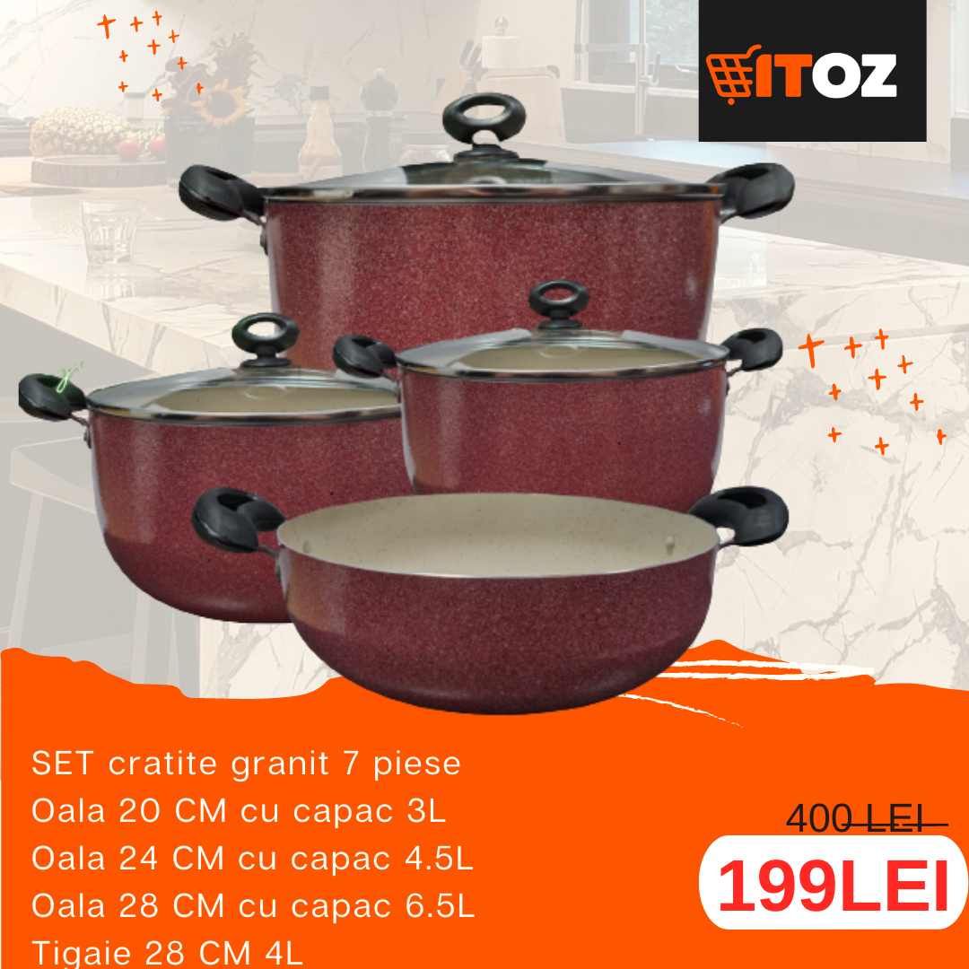 Set oale 7 piese granit