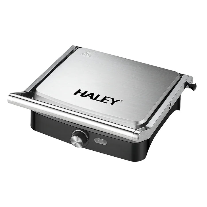 Grill Electric Haley HY-8609, 2000W, Plăci Antiaderente, Deschidere 180°