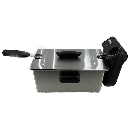 Friteuza Electrica HALEY HY-2504 cu Capacitate de 3L, Termostat Reglabil si Design din Otel Inoxidabil