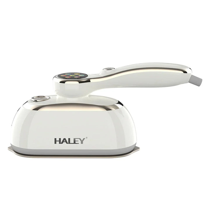Fier de Călcat Vertical cu Abur HALEY HY-2004, 2000W, Rezervor 150 ml, Talpă Inox, Încălzire Rapidă, Abur Continuu, Portabil, Alb