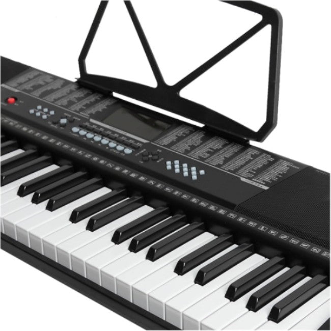 Orga electronica AT PERFORMANCE®, 61 de clape luminate Led MK-2108, Functii invatare, redare USB si Jack, Inregistrare.