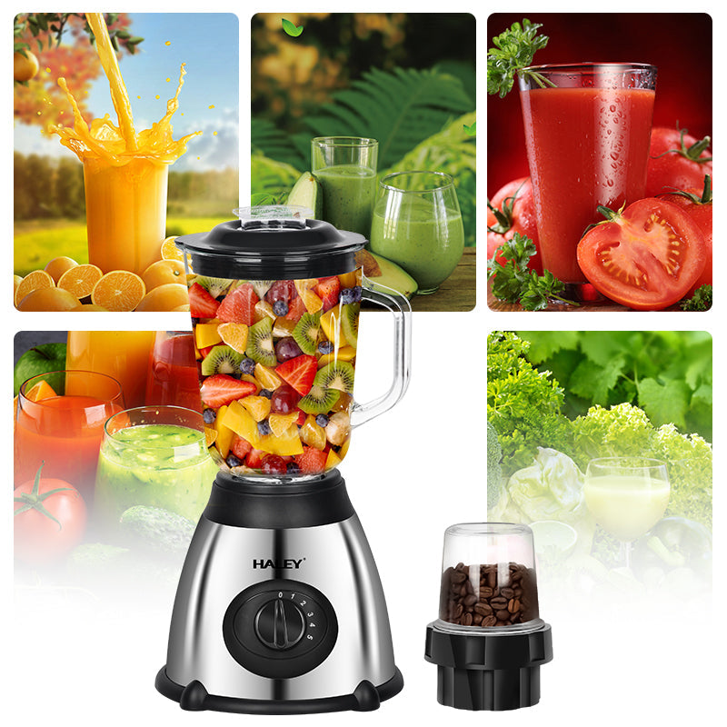 Blender Multifuncțional HALEY 1200W, Capacitate 1.5L, Motor Puternic, Design Compact și Versatil