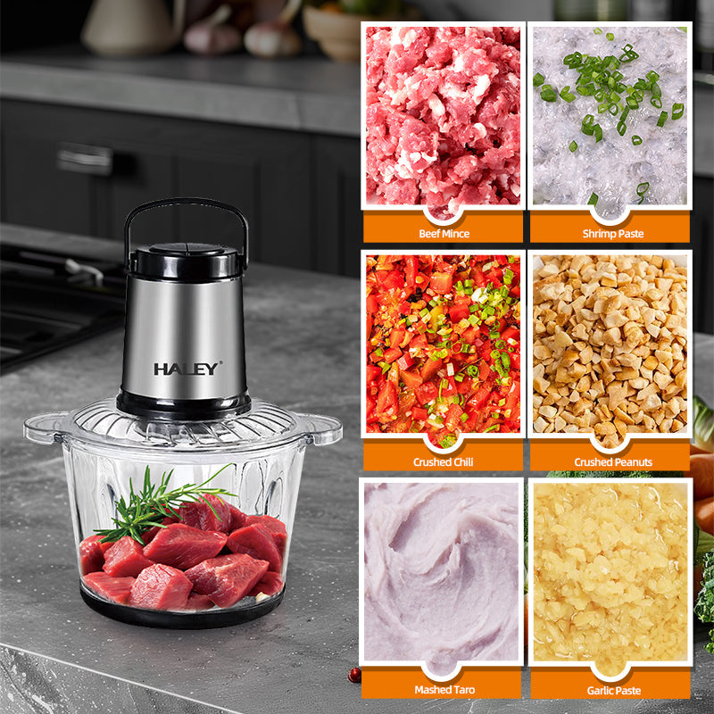 Tocator Electric AT PERFORMANCE® 500W, 4 Lame din Oțel Inoxidabil, Recipient Sticlă 3L, 2 Viteze Reglabile, Design Auriu/Negru