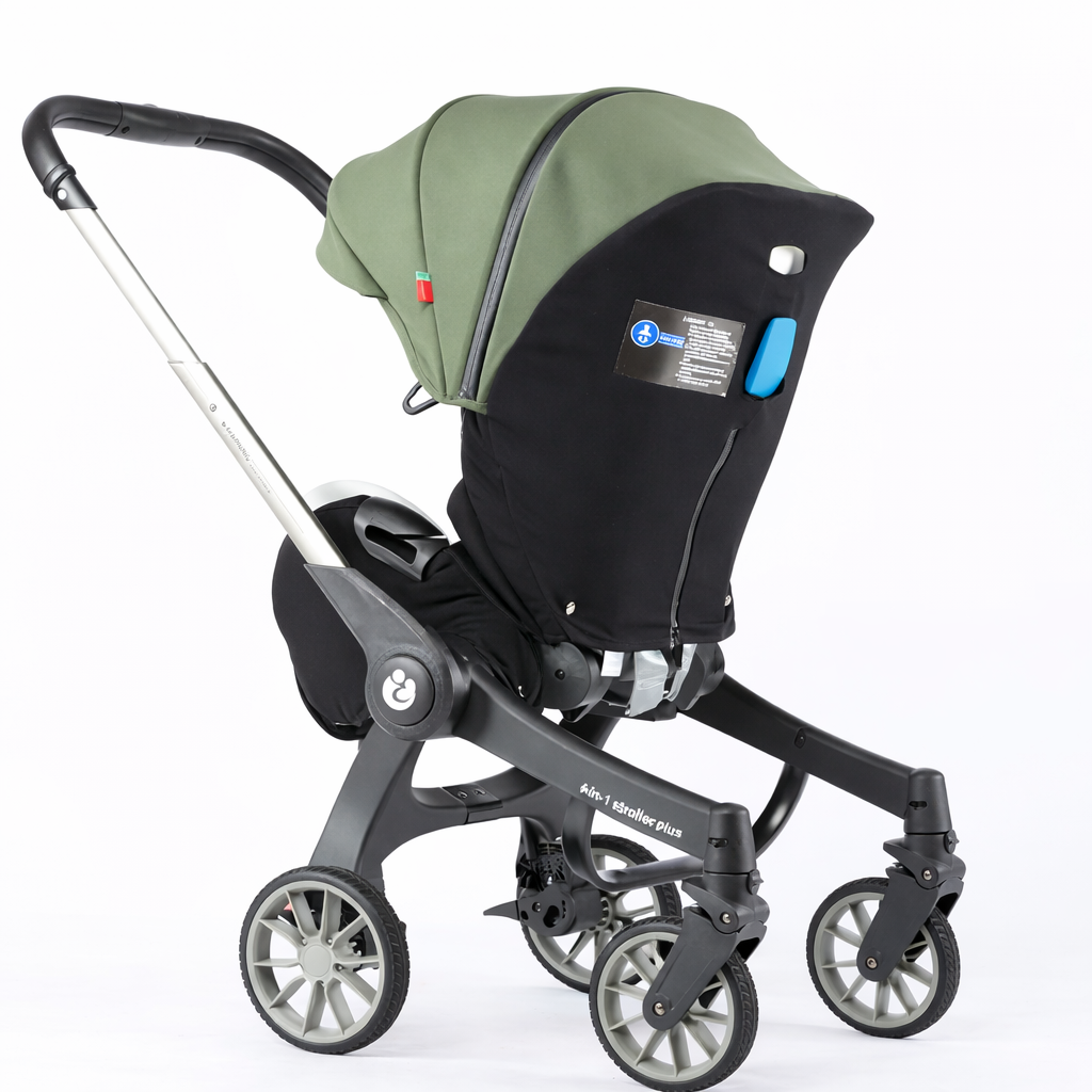 Cărucior Travel  4 în 1 pentru Bebeluși Stroller Plus 2053 – Sistem Multifuncțional, 0-3 Ani