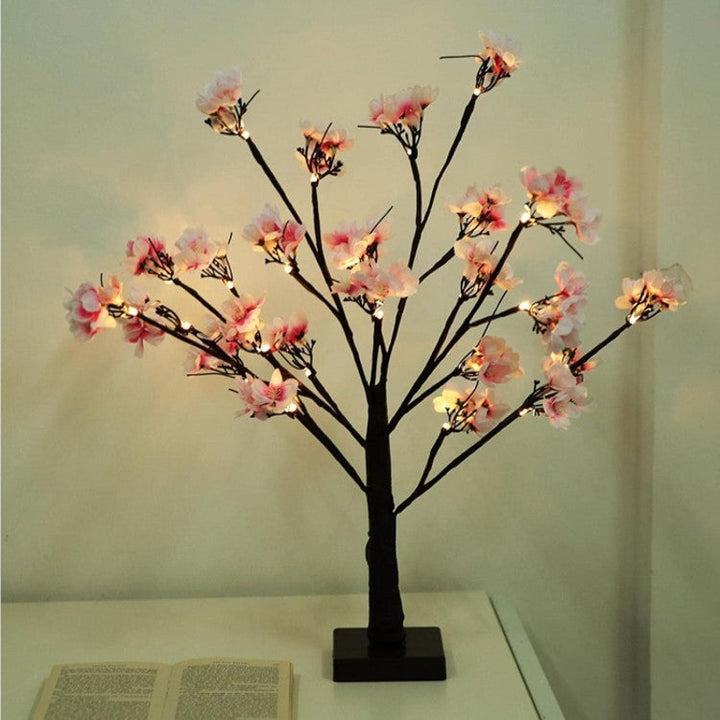 Pom decorativ luminat pentru interior/exterior roz