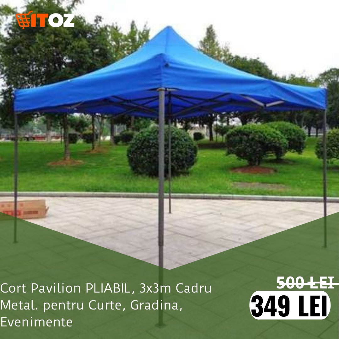 Cort 3x3m Curte, Gradina, Evenimente, pliabil , tip acordeon!