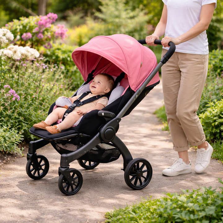 Cărucior Travel  4 în 1 pentru Bebeluși Stroller Plus 2053 – Sistem Multifuncțional, 0-3 Ani