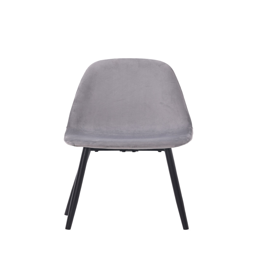 Set masă dining cu 4 scaune, blat sintered stone gri și catifea, 120x70 cm