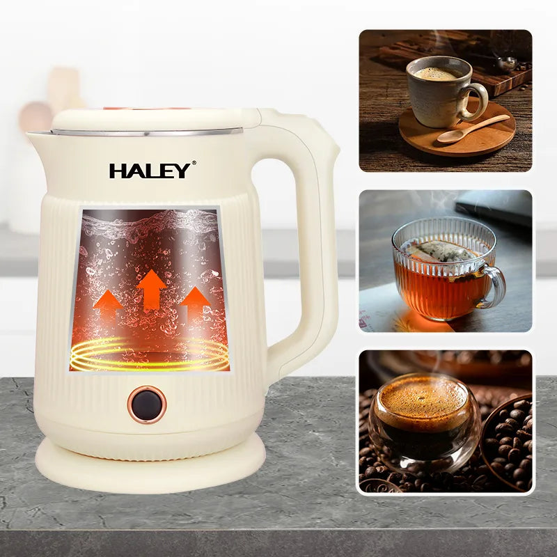 Fierbător Electric HALEY HY-8963, 2L, 1500W, Design Modern
