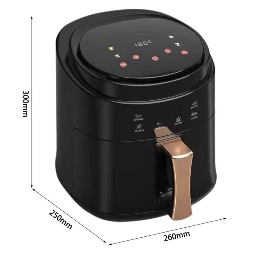 Friteuză cu Aer Cald Fry Digital AT PERFORMANCE® 8L, 2400W, 8 Programe, Temperatură Reglabilă, Timer 60 Min – CADOU 100 Buc Hârtii de Copt