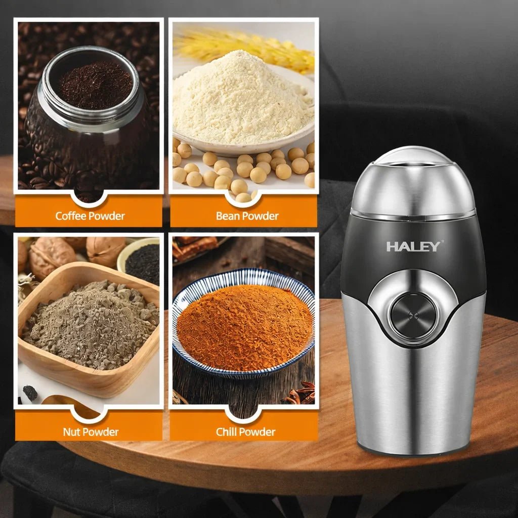 Râșniță electrică HALEY HY-2106 – 200W, lame inox, capacitate 80g
