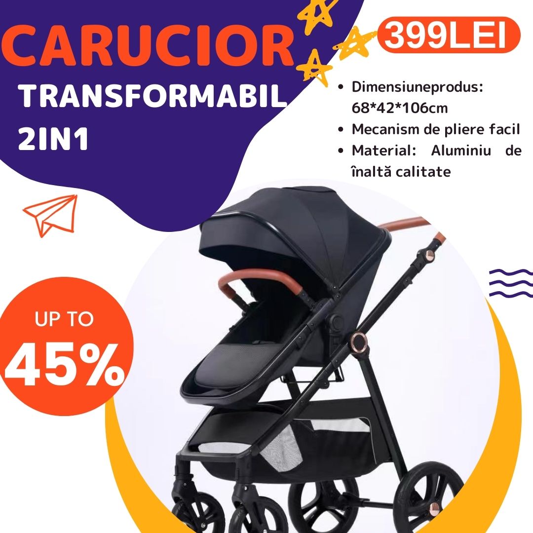 Carucior transformabil 2in1