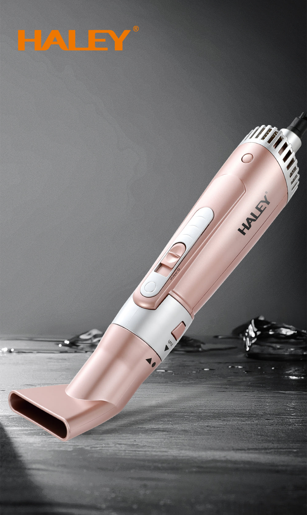 Uscător de Păr 7 în 1 HALEY – Ondulator Multifuncțional cu Ionizare, Protecție Termică, 800W, Accesorii Incluse, Ideal pentru Coafare Profesională Acasă