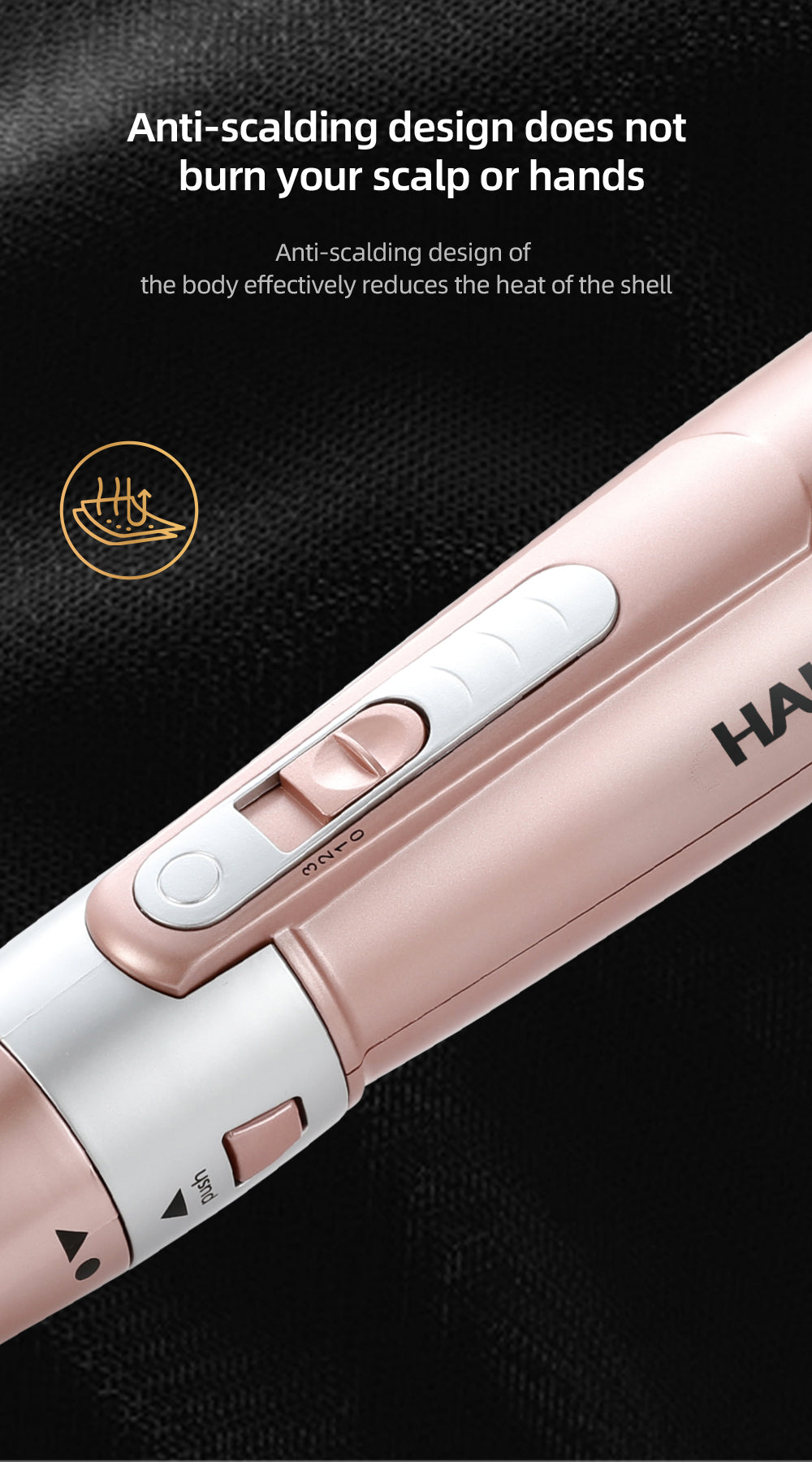 Uscător de Păr 7 în 1 HALEY – Ondulator Multifuncțional cu Ionizare, Protecție Termică, 800W, Accesorii Incluse, Ideal pentru Coafare Profesională Acasă