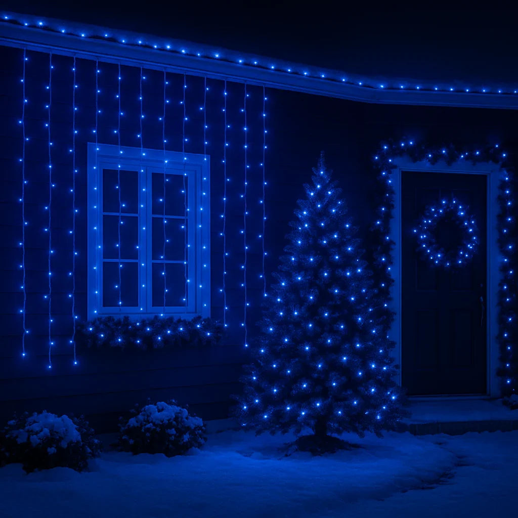 Instalație luminoasă tip perdea AT Performance 3x2M, 240 LED, IP65, efect curgere