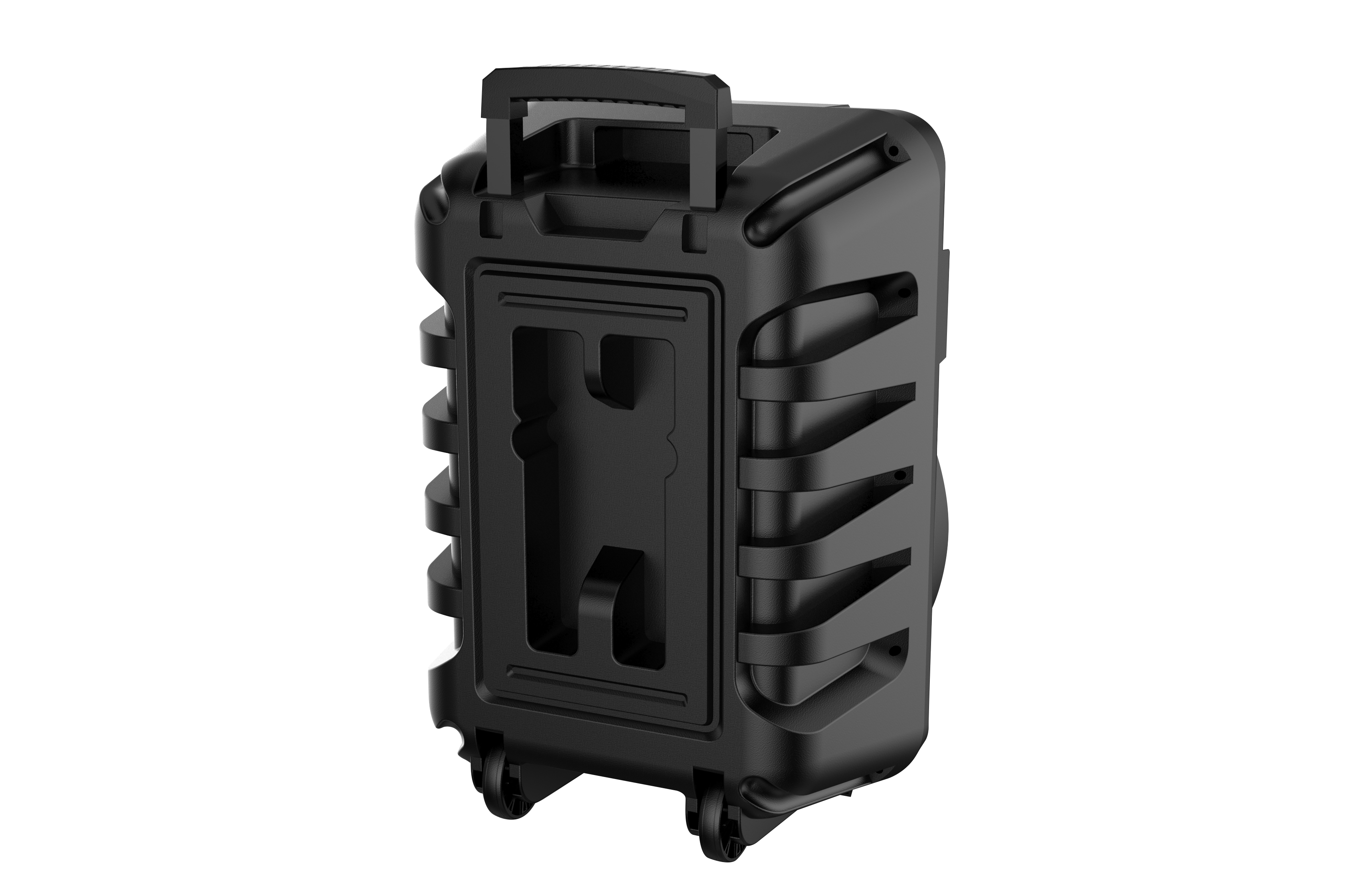 Boxa Portabila AT PERFORMANCE®, cu Lumini RGB, cu Maner, Putere 30-50W, MP3, USB, Bluetooth, TF, WIFI, Slot Microfon, Karaoke, Acumulator, Negru