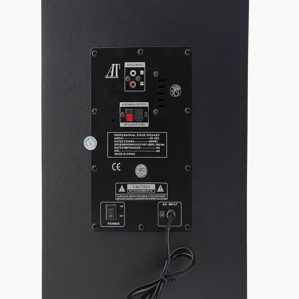 Sistem Audio Profesional AT-283 cu Bluetooth, USB, Radio FM și Karaoke – 1000W