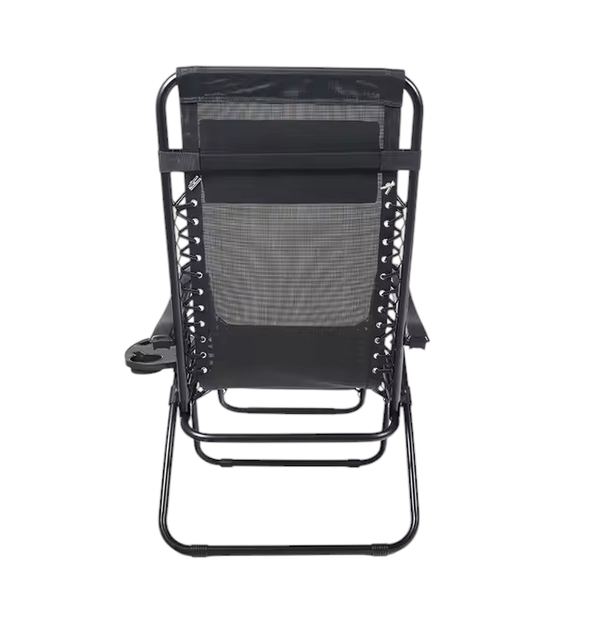 Set 2 Șezlonguri Portabile AT PERFORMANCE®, de Lux, Modern, Scaun Reclinabil, Pliabil pentru Plajă și Grădină, cu Suport pentru Pahare