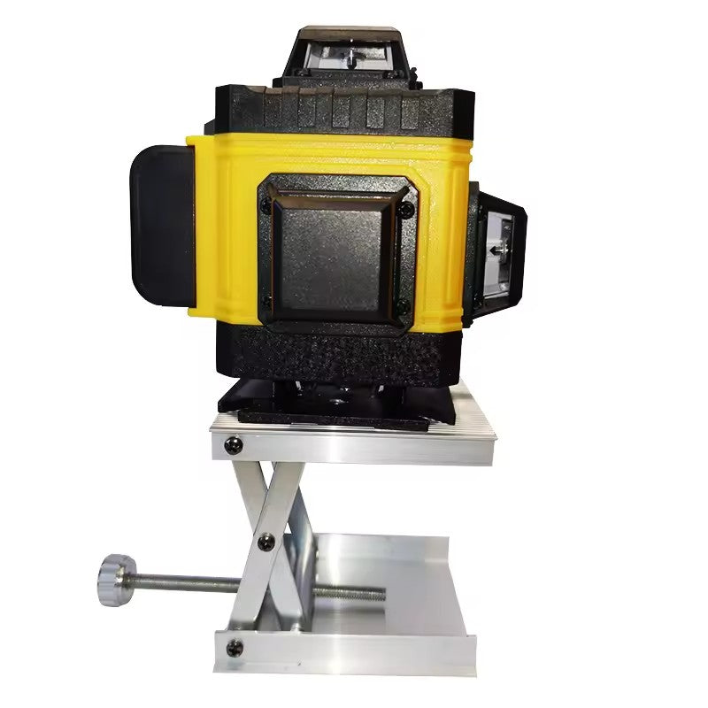 Nivela Laser 4D cu 16 Linii, AT PERFORMANCE®, 2X Acumulator, 360°,Platforma de Ridicare, cu Autonivelare, Telecomanda, Lumina Verde, Negru/Galben.