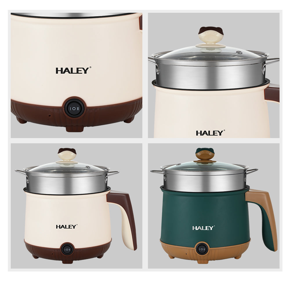 Multicooker Electric Portabil 2.2L, 600W – Gătit Rapid, Menținere la Cald, Oală Antiaderentă, Protecție Supraincălzire