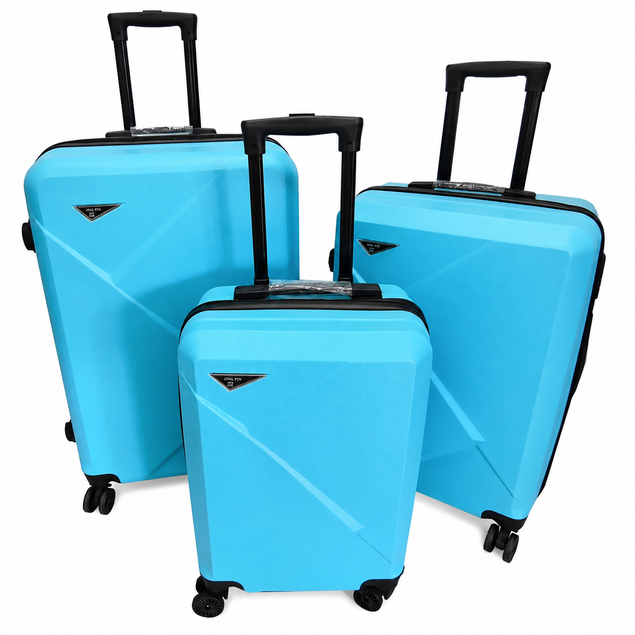 Set 3 Valize de Voiaj ABS, Mare 73 cm + Medie 65 cm + Cabină 55 cm, Roți Duble 360°, Mâner Telescopic, Carcasă Rigidă Rezistentă (Copie)