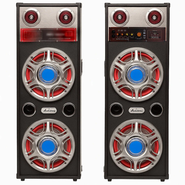Boxe Audio Profesionale Ailiang ATP813-DT 2x200W cu Bluetooth, Karaoke, LED Bass și Telecomand
