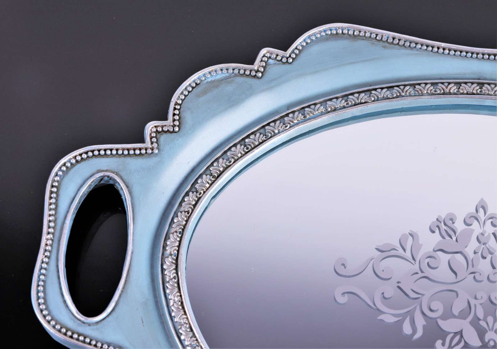 Tava din rasina cu oglinda vintage M