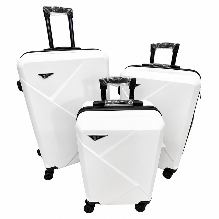 Set 3 Valize de Voiaj ABS, Mare 73 cm + Medie 65 cm + Cabină 55 cm, Roți Duble 360°, Mâner Telescopic, Carcasă Rigidă Rezistentă (Copie)