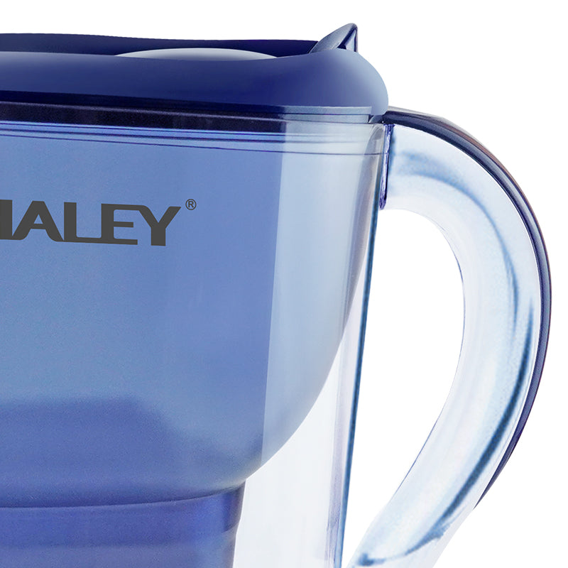 Cană Filtrantă Apă HALEY 3.5L Albastră – Filtru Multistrat, Gura Anti-Praf, Indicator Schimb Filtru, Design Compact