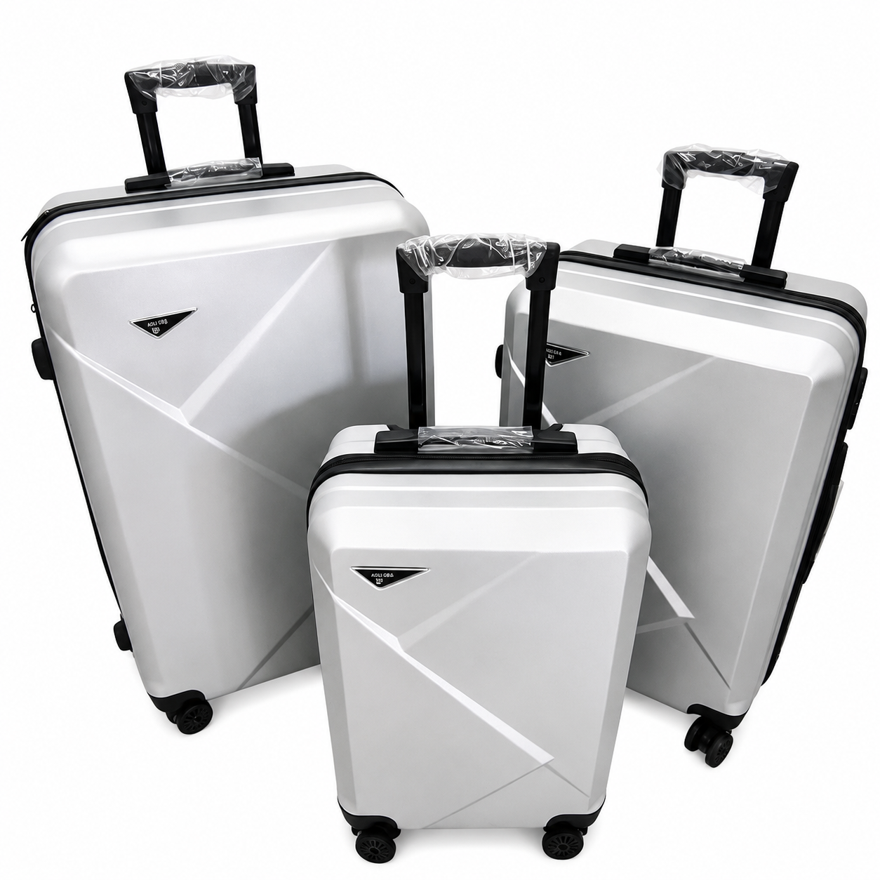 Set 3 Valize de Voiaj ABS, Mare 73 cm + Medie 65 cm + Cabină 55 cm, Roți Duble 360°, Mâner Telescopic, Carcasă Rigidă Rezistentă (Copie)