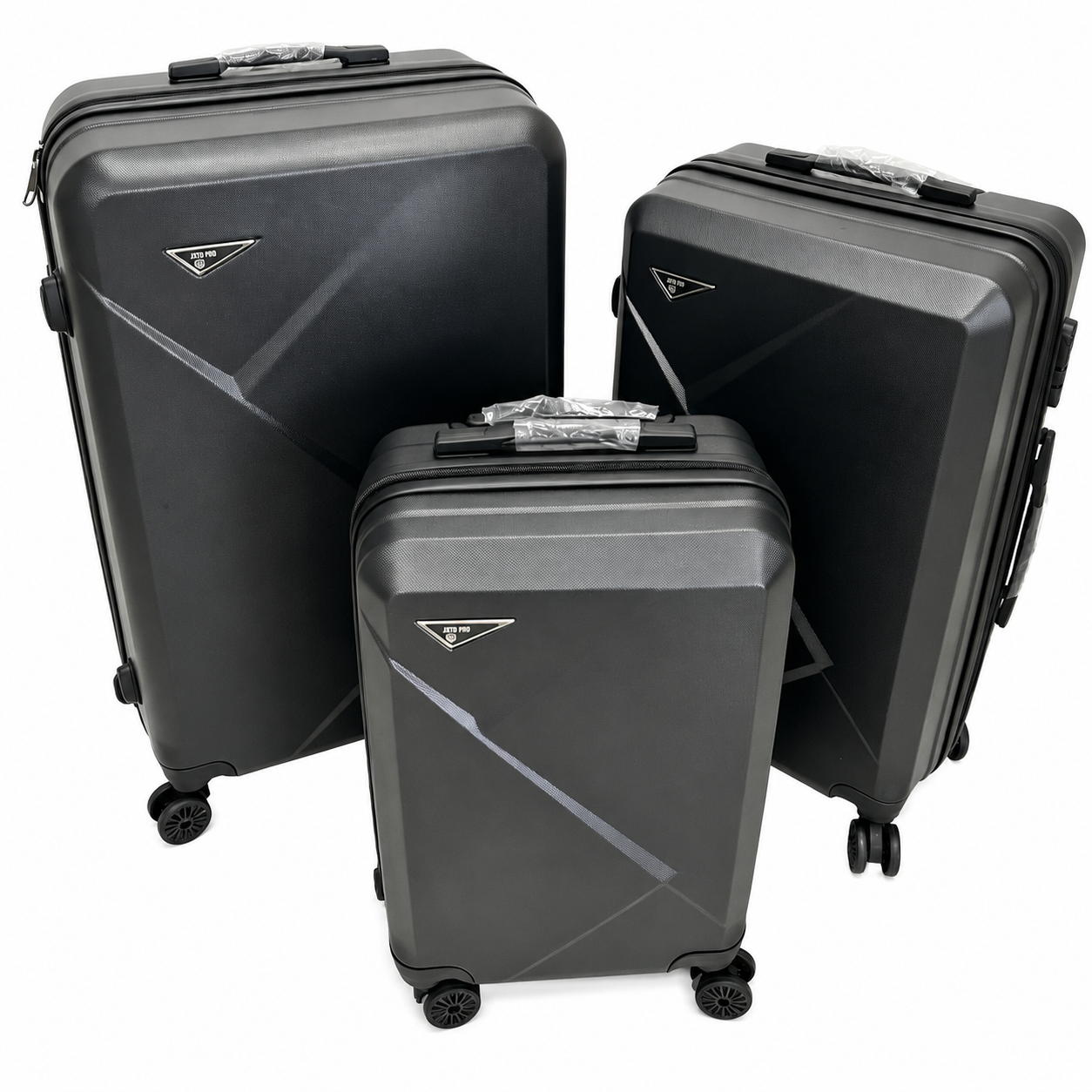 Set 3 Valize de Voiaj ABS, Mare 73 cm + Medie 65 cm + Cabină 55 cm, Roți Duble 360°, Mâner Telescopic, Carcasă Rigidă Rezistentă (Copie)