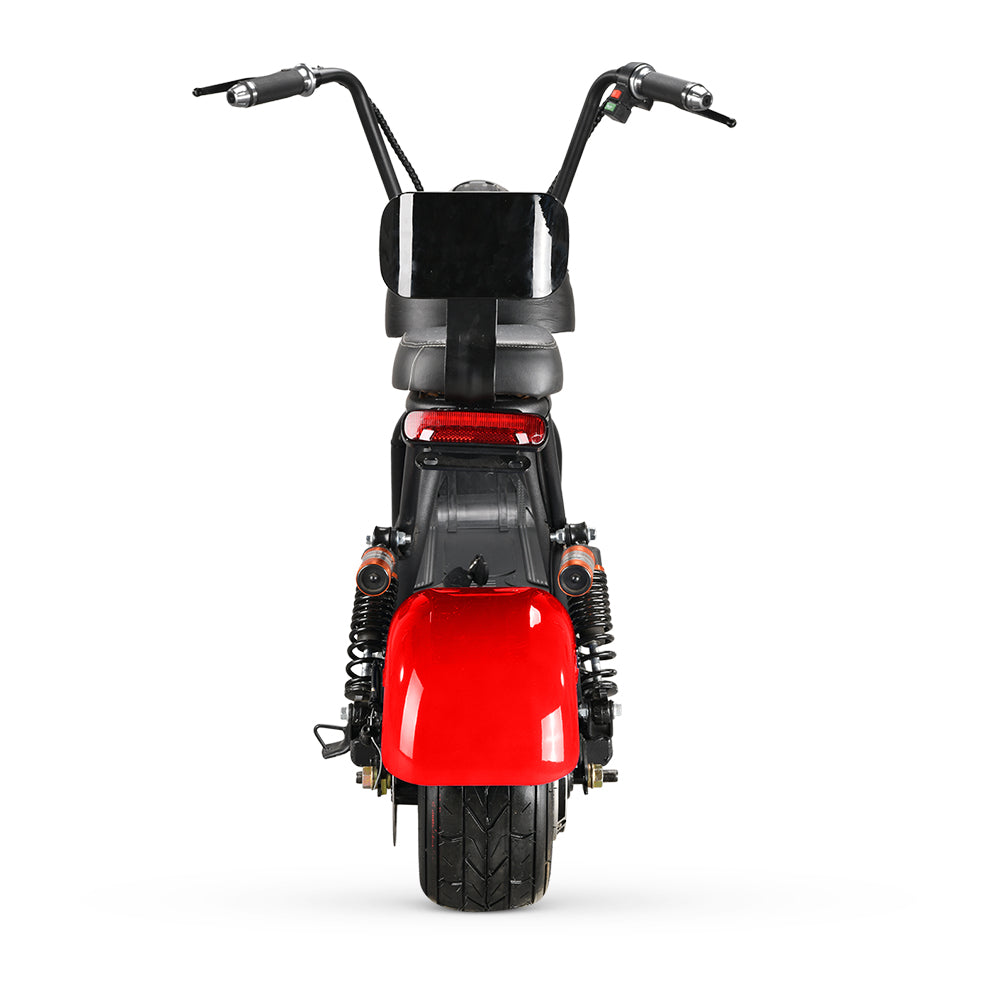 Mini Harley Electrică 800W 48V | Scuter Urban AT PERFORMANCE®, Autonomie 35 km, Se Conduce Fără Permis 25 km/h Dimensiuni 141 x 31 x 64 cm