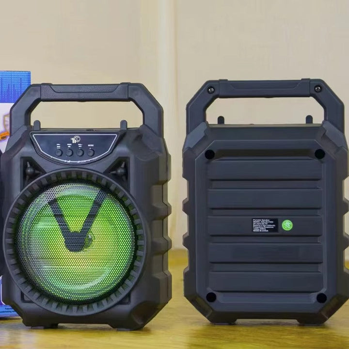 KOLAV - Boxă portabilă 6,5" cu Bluetooth, USB, FM, TWS, Woofer cu Lumină și Baterie Reîncărcabilă