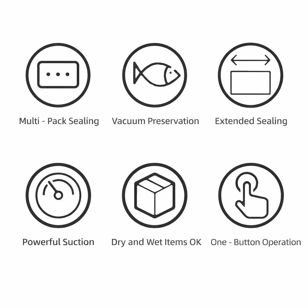 Aparat de Vidat HALEY HY-508 – Vacuum Sealer Electric cu Mod Uscat/Umed, 90W