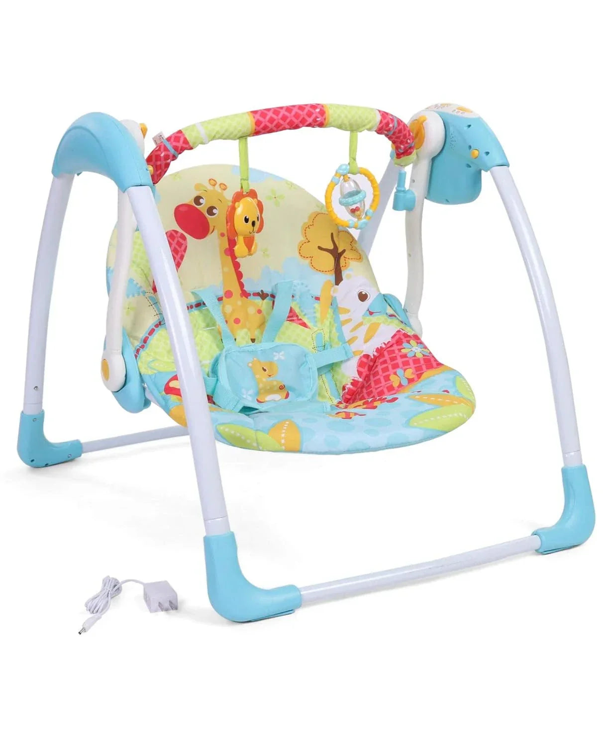 Balansoar Electric Portabil pentru Bebeluși Mastela Deluxe Portable Swing – 7 Melodii, 5 Viteze, 3 Temporizatoare, 2 Poziții de Înclinare