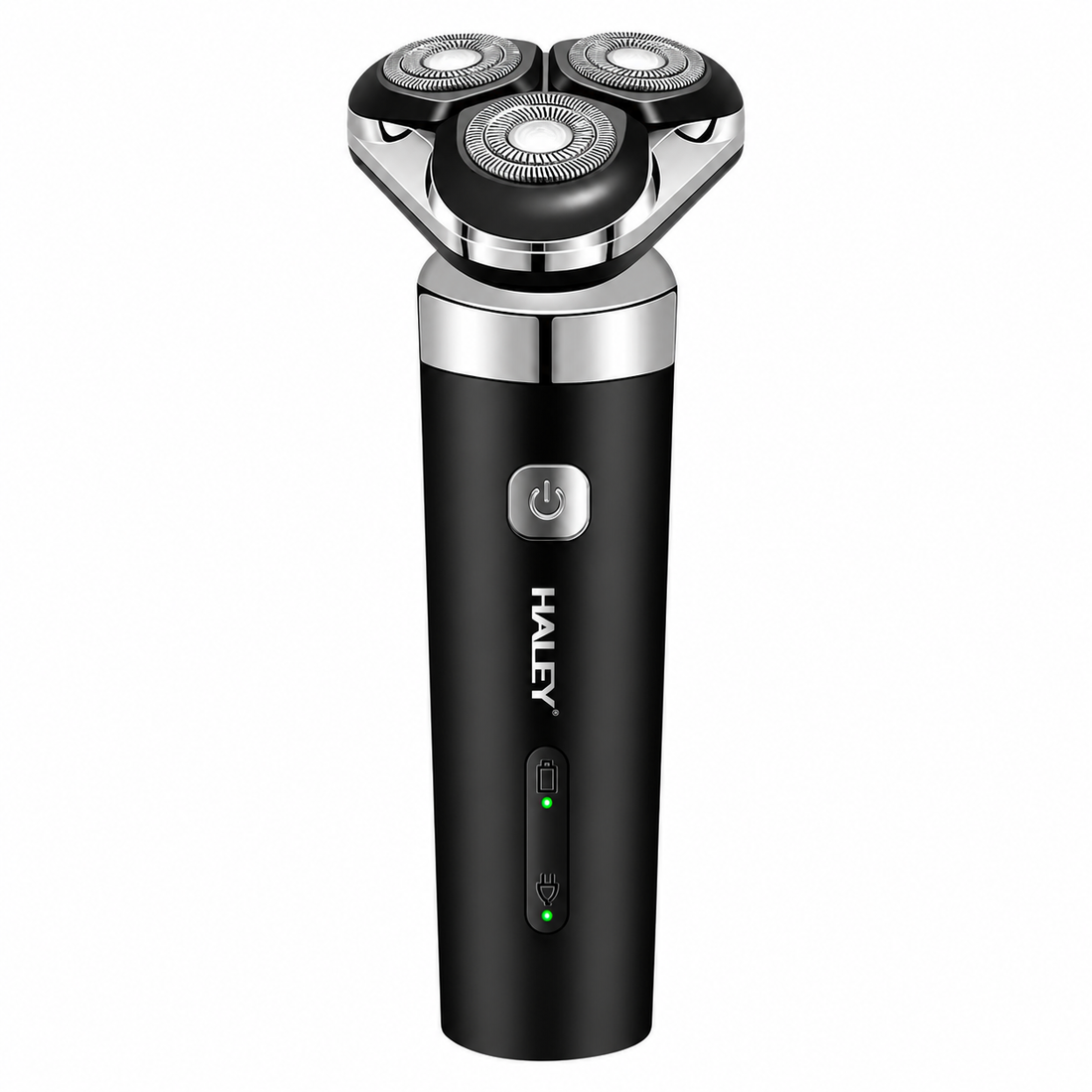 Aparat de Bărbierit Electric HALEY HY-4705 3 în 1, 3 Capete Rotative, Trimmer Barbă și Nas, Încărcare USB, Bărbați