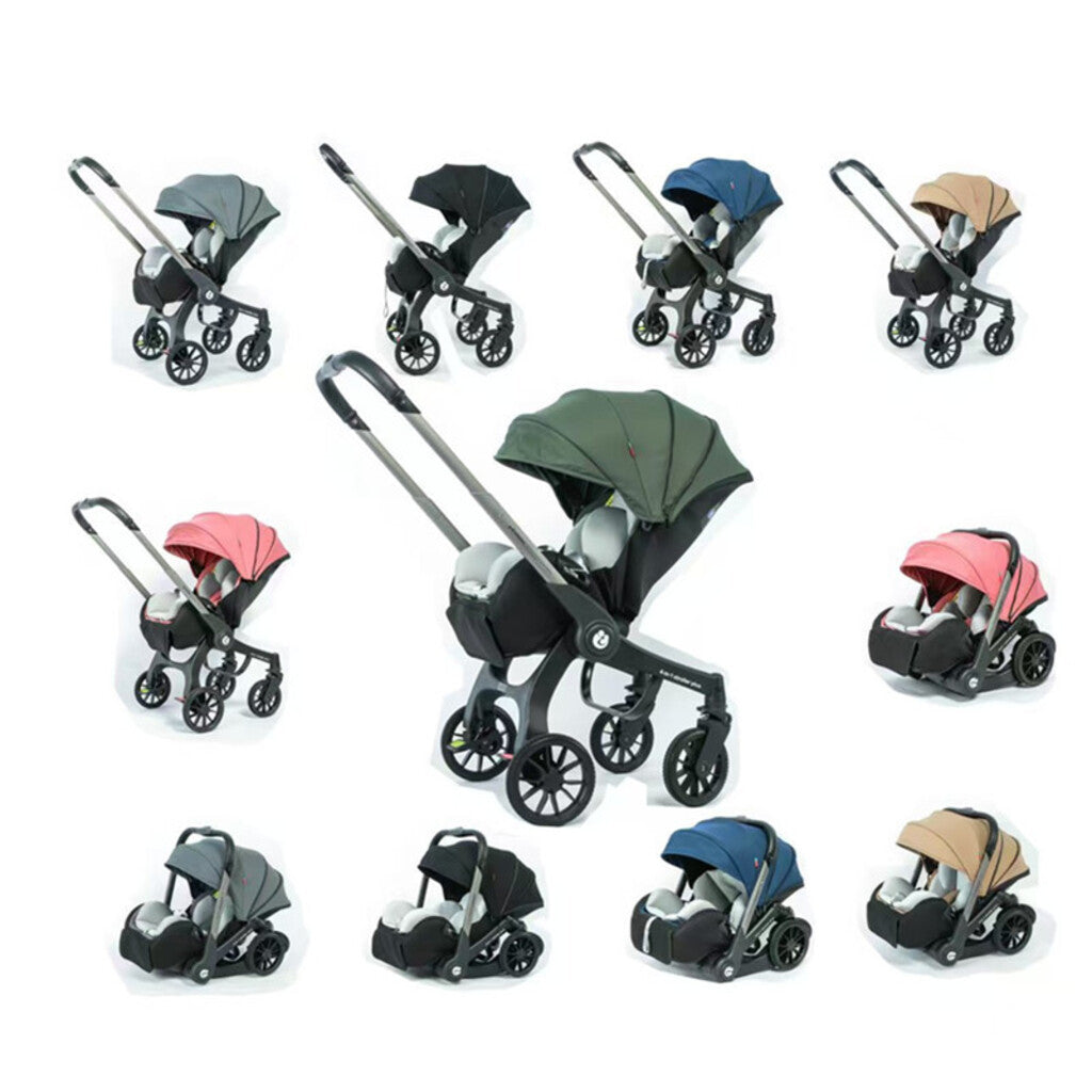 Cărucior Travel  4 în 1 pentru Bebeluși Stroller Plus 2053 – Sistem Multifuncțional, 0-3 Ani