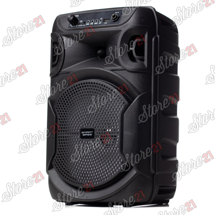 Boxa Activa Portabila  150 W , 8 Inch ,Microfon Cu Fir, USB, Radio, Bluetooth,Telecomandă+Cadou boxa portabila+casti telefon+husa tableta