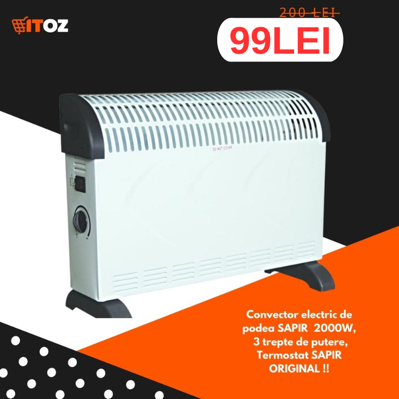 Convector electric original ,2000 W,