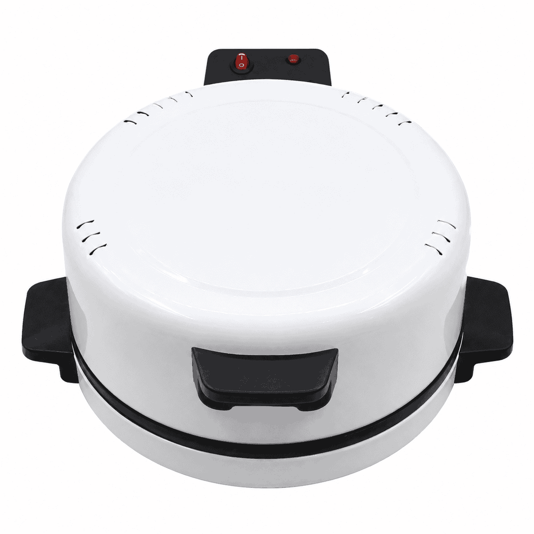 Cuptor Electric pentru Pizza 3000W, Deschidere 180°, Încălzire Sus-Jos, Tavă Rotundă, Mânere Termoizolante, Alb