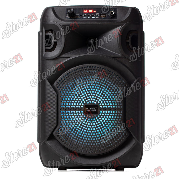 Boxa Activa Portabila  150 W , 8 Inch ,Microfon Cu Fir, USB, Radio, Bluetooth,Telecomandă+Cadou boxa portabila+casti telefon+husa tableta