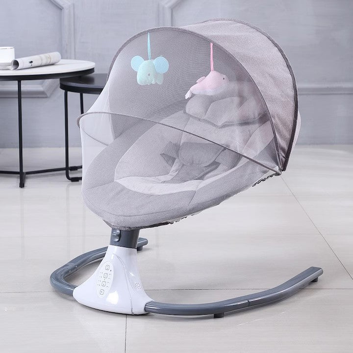 Legan si Balansoar Multifunctional pentru Bebelusi, AT PERFORMANCE®, – Modern, Confortabil si Portabil, Culoare GRI