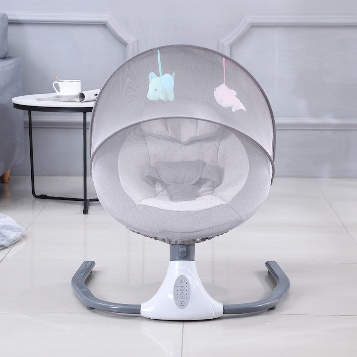 Legan si Balansoar Multifunctional pentru Bebelusi, AT PERFORMANCE®, – Modern, Confortabil si Portabil, Culoare GRI
