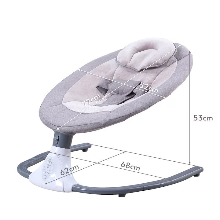 Legan si Balansoar Multifunctional pentru Bebelusi, AT PERFORMANCE®, – Modern, Confortabil si Portabil, Culoare GRI