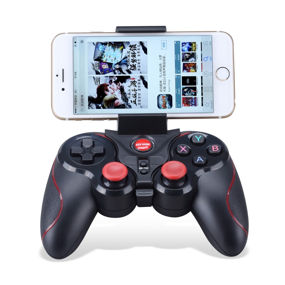 Maneta universala bluetooth pentru smartphone sau calculator (PC, Android, iOS) SI Joystick Controller, pentru consola PS4, cu vibratii intense